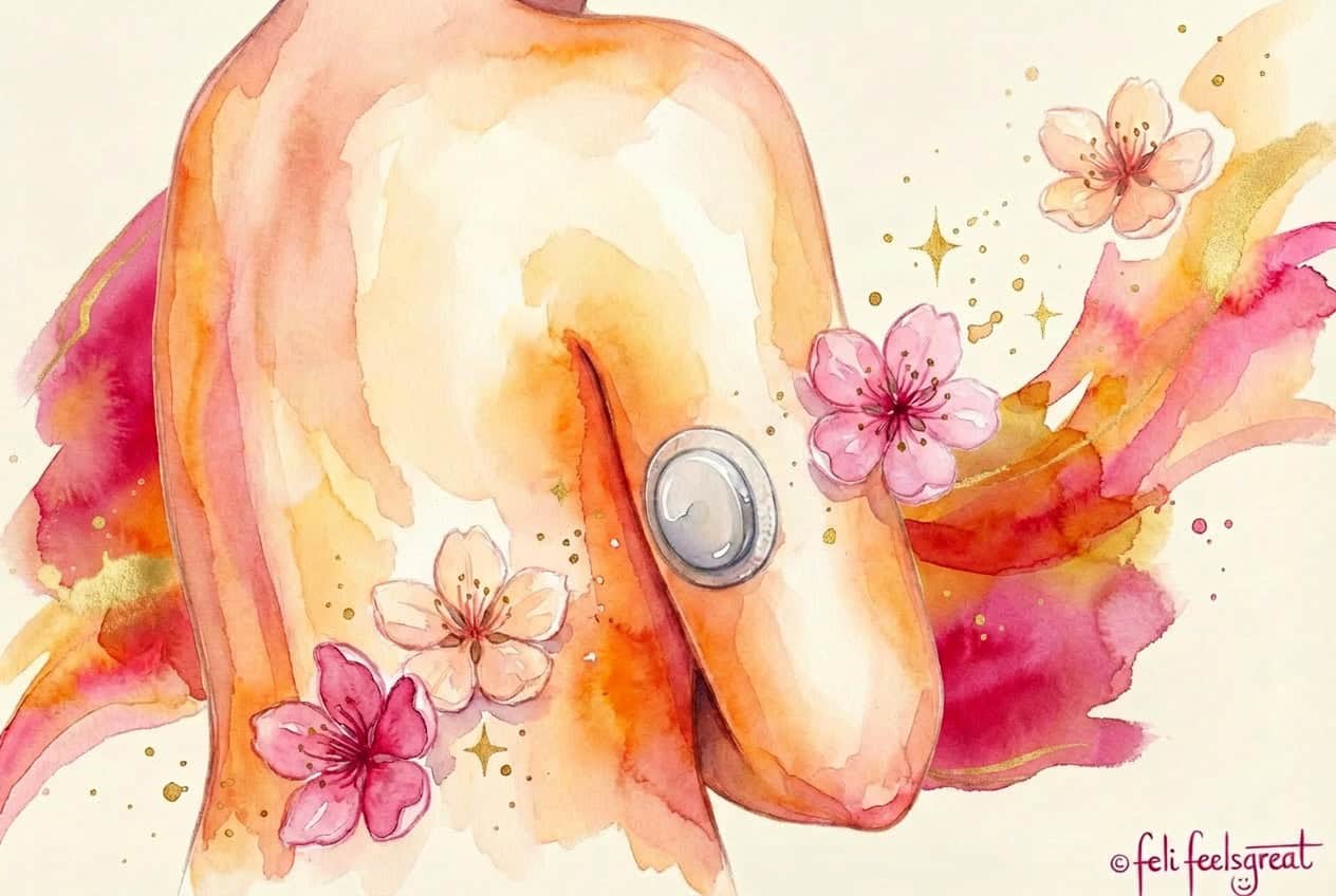 CGM-Sensor (FreeStyle Libre) am Oberarm - kontinuierliche Blutzucker-Messung über 14 Tage ohne Fingerstich