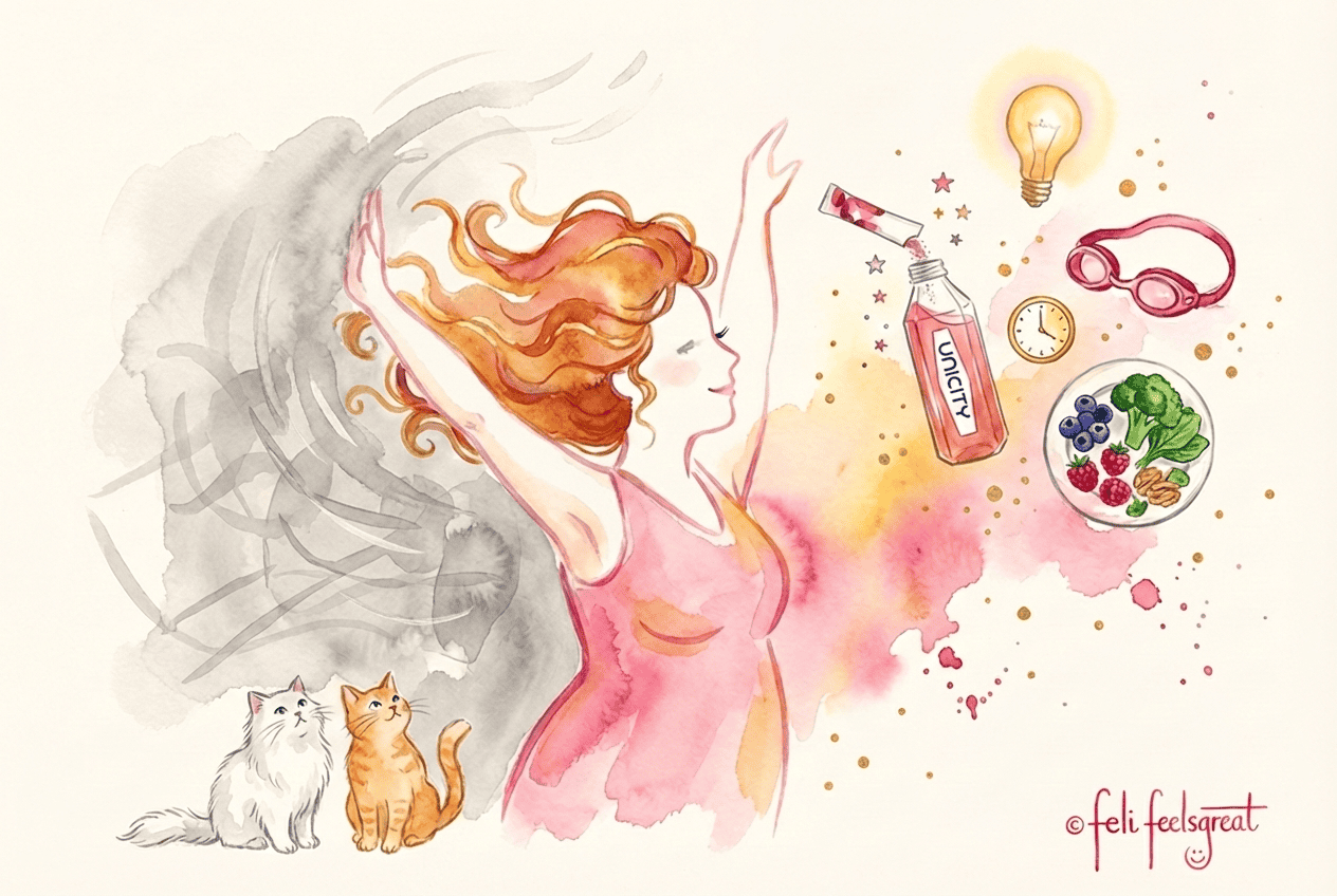 Feli mit Katzen, Bowl und Hoffnung - Wendepunkt