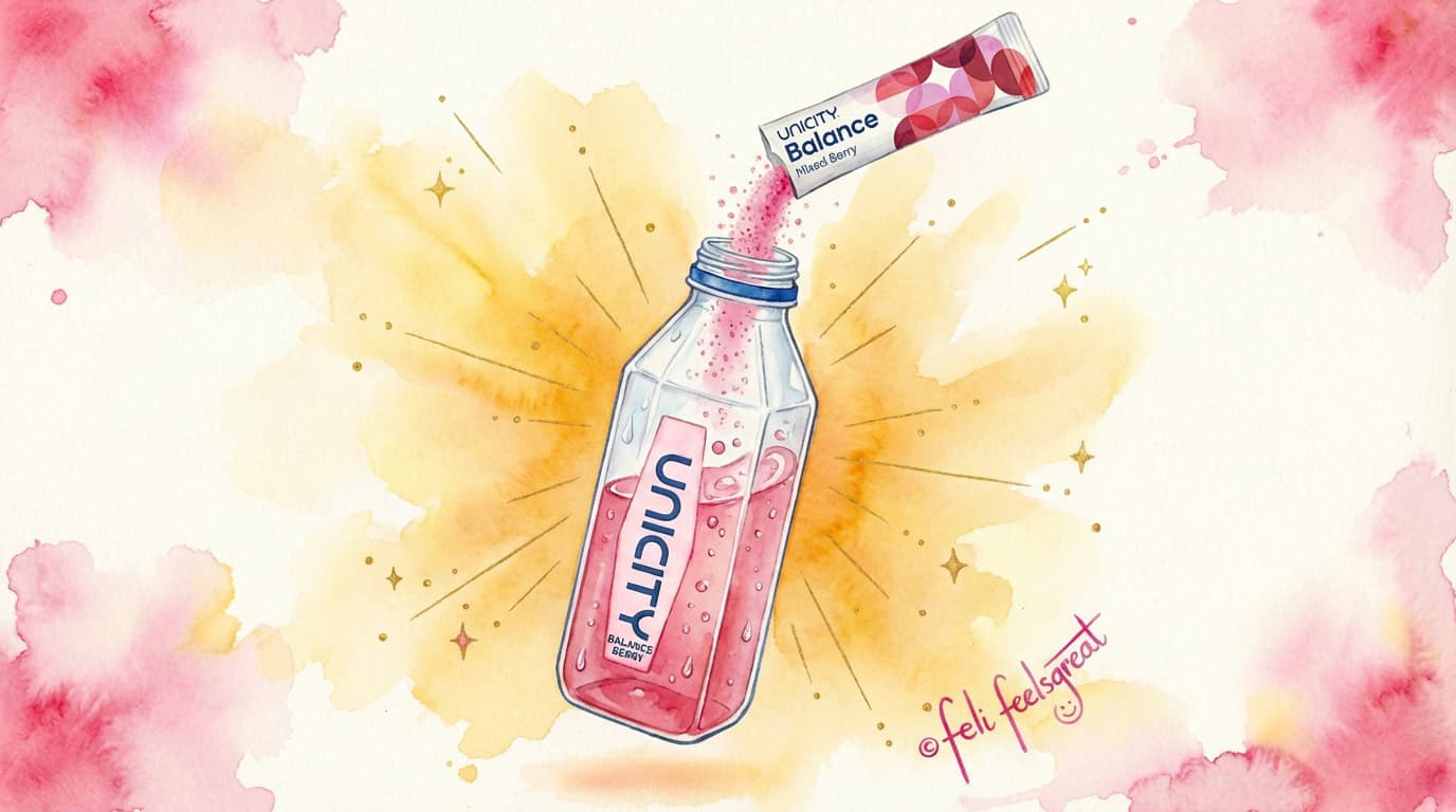 Unicity Balance Flasche — Ballaststoff-Drink für weniger Heißhunger, ruhigeren Blutzucker und stabilere Energie im Alltag